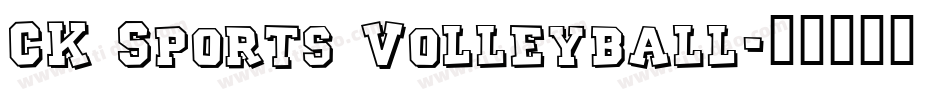 CK Sports Volleyball字体转换
